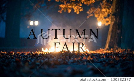 Autumn sale, fair horizontal banner 130282377