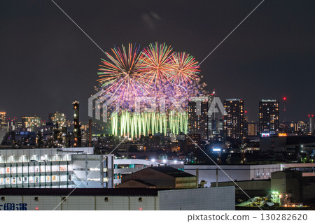 《神奈川縣》街景煙火大會-大田區和平紀念煙火大會《攝於川崎市》 《神奈川縣》街景煙火大會-大田區和平紀念煙火大會《攝於川崎市》 130282620