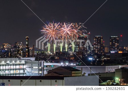 《神奈川縣》街景煙火大會-大田區和平紀念煙火大會《攝於川崎市》 《神奈川縣》街景煙火大會-大田區和平紀念煙火大會《攝於川崎市》 130282631