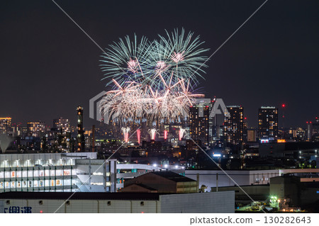 《神奈川縣》街景煙火大會－大田區和平紀念煙火大會《攝於川崎市》 130282643