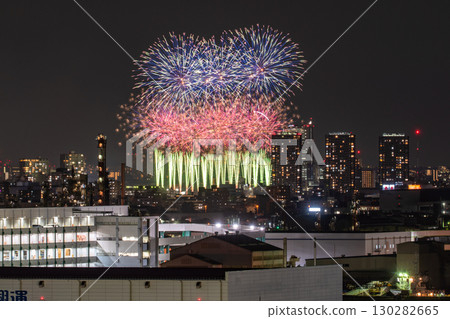 《神奈川縣》街景煙火大會-大田區和平紀念煙火大會《攝於川崎市》 《神奈川縣》街景煙火大會-大田區和平紀念煙火大會《攝於川崎市》 130282665