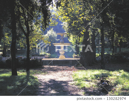 Old townscape of Rome Fountain in Villa Borghese Old townscape of Rome Fountain in Villa Borghese 130282974