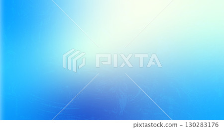 Frozen glass background. Blue gradient cover with ice noise texture. Christmas cold window view. Fresh banner template. Vertical gradation cover with wavy decoration. Vector illustration 130283176