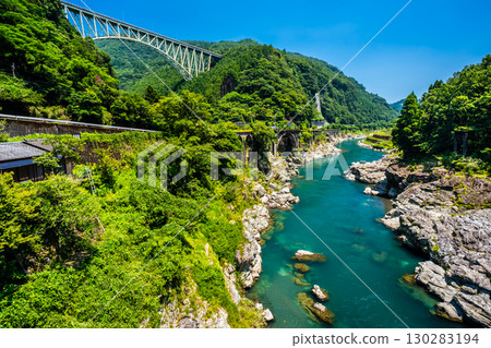 綱瀨川大橋與五瀨川 [宮崎縣西臼杵郡日之影町] 130283194