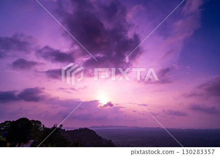 Beautiful sunset or sunrise clouds background,Sky nature composition,Amazing natural clouds sky background Beautiful sunset or sunrise clouds background,Sky nature composition,Amazing natural clouds sky background 130283357