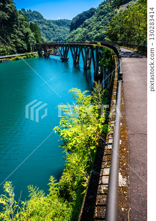 Former Takachiho Railway No. 3 Gokase River Bridge [Hinokage Town, Nishiusuki District, Miyazaki Prefecture] 130283414