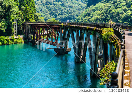 Former Takachiho Railway No. 3 Gokase River Bridge [Hinokage Town, Nishiusuki District, Miyazaki Prefecture] 130283418