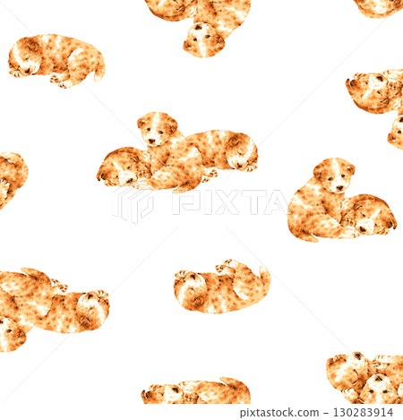 手繪狗狗紡織圖案, 手繪狗狗紡織圖案, 130283914