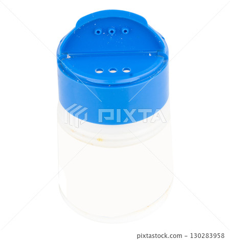 Plastic Salt Bottle on White Background Plastic Salt Bottle on White Background 130283958