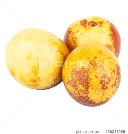 Fresh Jujube Fruit on White Backgroun Fresh Jujube Fruit on White Backgroun 130283966
