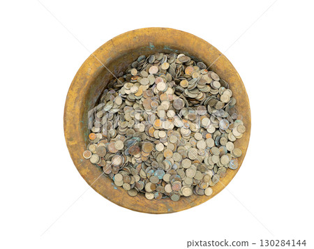old coins of the collapsed Soviet Union In a container old coins of the collapsed Soviet Union In a container 130284144