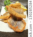 Fried fish with lemon 130285284