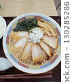 Rich soy sauce ramen with back fat 130285286