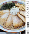 Rich soy sauce ramen with back fat 130285287