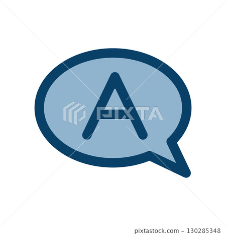 A speech bubble icon illustration A speech bubble icon illustration 130285348