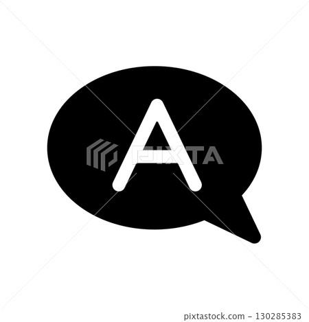 A speech bubble icon illustration A speech bubble icon illustration 130285383