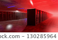 Server. Room servers data center. Backup, mining, hosting, mainframe, farm and computer rack with storage information. Server room data center. 3d render 130285964