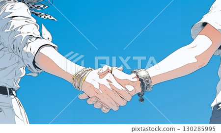 商務人士握手 130285995