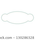 Cute circular frame illustration 130286328