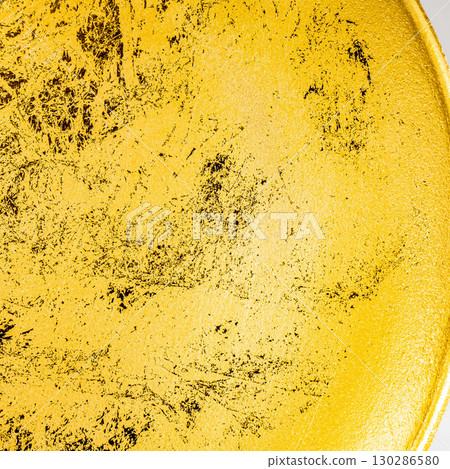 Clay flower pots isolated on white background, different sizes stacked 130286580