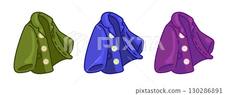 Cartoon Colorful Coat Set Cartoon Colorful Coat Set 130286891