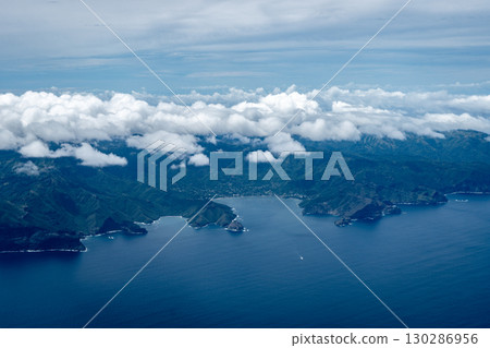 Aerial view of Nuku Hiva in the Marquesas Islands, French Polynesia Aerial view of Nuku Hiva in the Marquesas Islands, French Polynesia 130286956