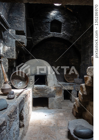 Ancient Kitchens at Santa Catalina Monastery in Arequipa, Peru 130286970