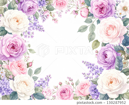 華麗的玫瑰框架 華麗的玫瑰框架 130287952