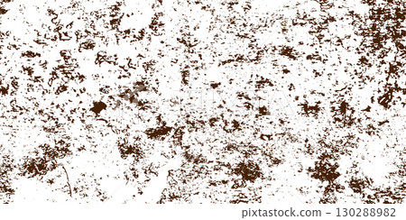 Grunge dark brown on white seamless bg with rust or durt 130288982