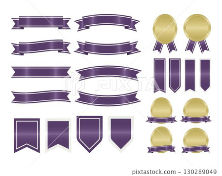 各種套裝紫色和白色 各種套裝紫色和白色 130289049