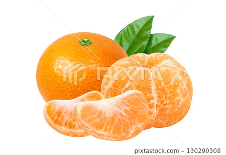 Mandarin orange illustration realistic mandarin orange 130290308