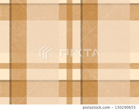 用色鉛筆繪製的溫暖的棕色方格背景插圖 130290655