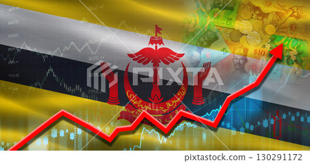 Brunei financial growth on market graph. Brunei economic growth on financial graph Brunei financial growth on market graph. Brunei economic growth on financial graph 130291172