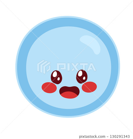Cute Blue Zygote Isolated On White Background 130291343