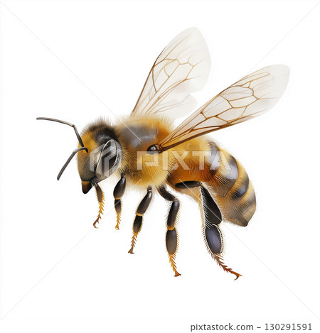 Bee insect with wings in nature, perfect for pollination and flight photography. Bee insect with wings in nature, perfect for pollination and flight photography. 130291591