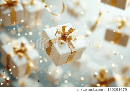 Celebrate with a gift box, ribbon, surprise, and festive sparkle for any special occasion Celebrate with a gift box, ribbon, surprise, and festive sparkle for any special occasion 130291679