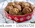 Fresh Homemade Meatballs. 130291720
