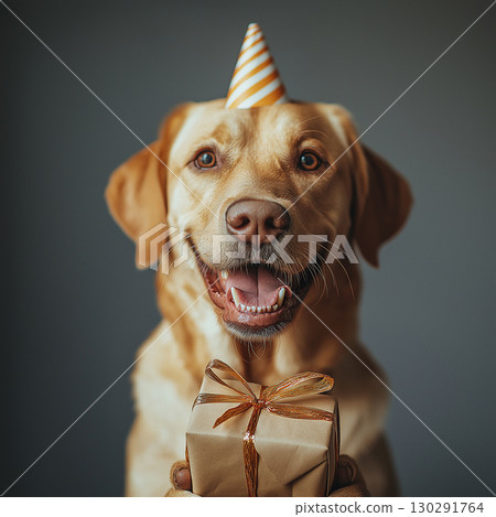 Celebrate with a Labrador Retriever in a Fun Birthday Theme Perfect for Pets and Parties Celebrate with a Labrador Retriever in a Fun Birthday Theme Perfect for Pets and Parties 130291764