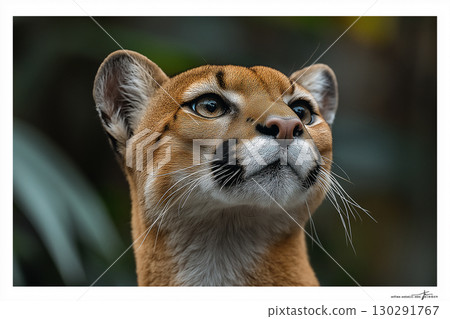 Caracal feline portrait featuring wild cat with distinctive ears and whiskers in natural habitat Caracal feline portrait featuring wild cat with distinctive ears and whiskers in natural habitat 130291767