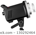 Professional studio flash for photo studios, isolated on a white background. 130292464
