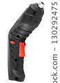 Convenient cordless screwdriver for DIY enthusiasts and professional use. On a white background. 130292475