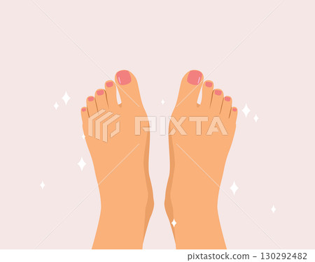 Clean Healthy Feet Relaxed Legs With Exfoliated Skin And Perfect Pedicure Clean Healthy Feet Relaxed Legs With Exfoliated Skin And Perfect Pedicure 130292482