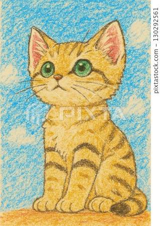 Sitting cat 130292561