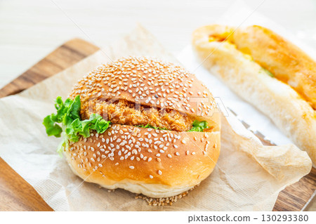 Shrimp Katsu Burger Shrimp Katsu Burger 130293380