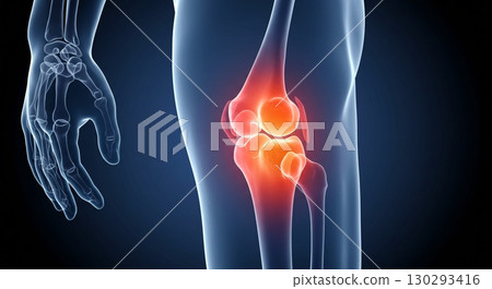 3d medical illustration of the pelvis bone 130293416