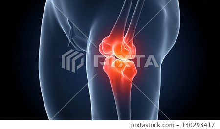 3d medical illustration of the pelvis bone 130293417