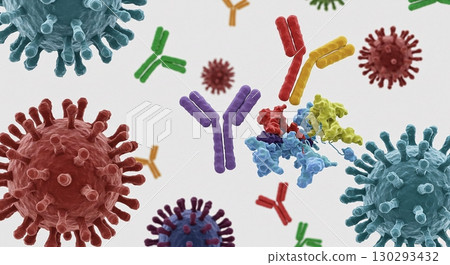 set of abstract colorful 3d spheres 130293432