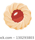 Strawberry jam cookies 130293803