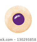 Blueberry jam cookies 130293858