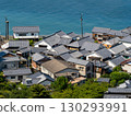 The streets of Mitarai seen from the historical hill park 130293991